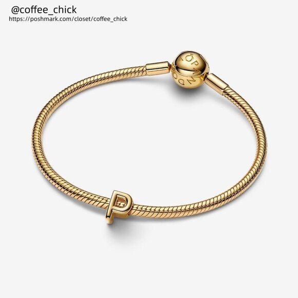 Pandora Letter P Alphabet Mini Charm|Pendant - Picture 3 of 5